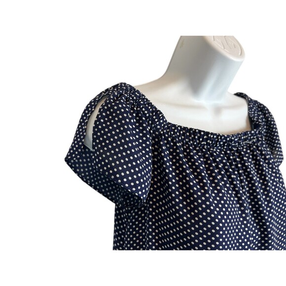 Express Navy On / Off Shoulder Mini Dress  XS  Shift  Date Night Dark Romantic - Picture 3 of 10